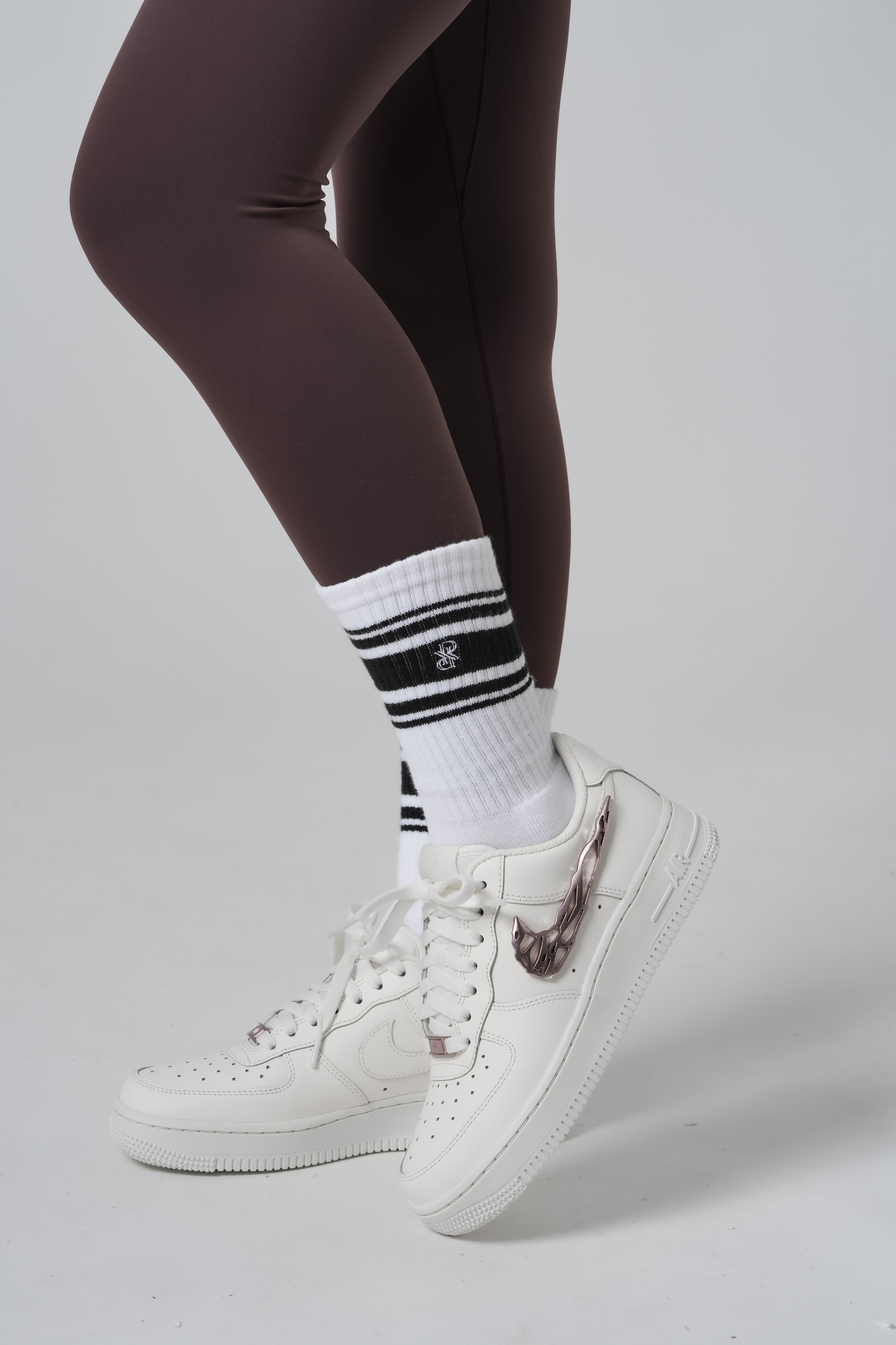 Monogram Crew Socks (2 Pack)【POP UP 先行販売】 SIZE: 22.0-25.5cm, カラー: Black/White
