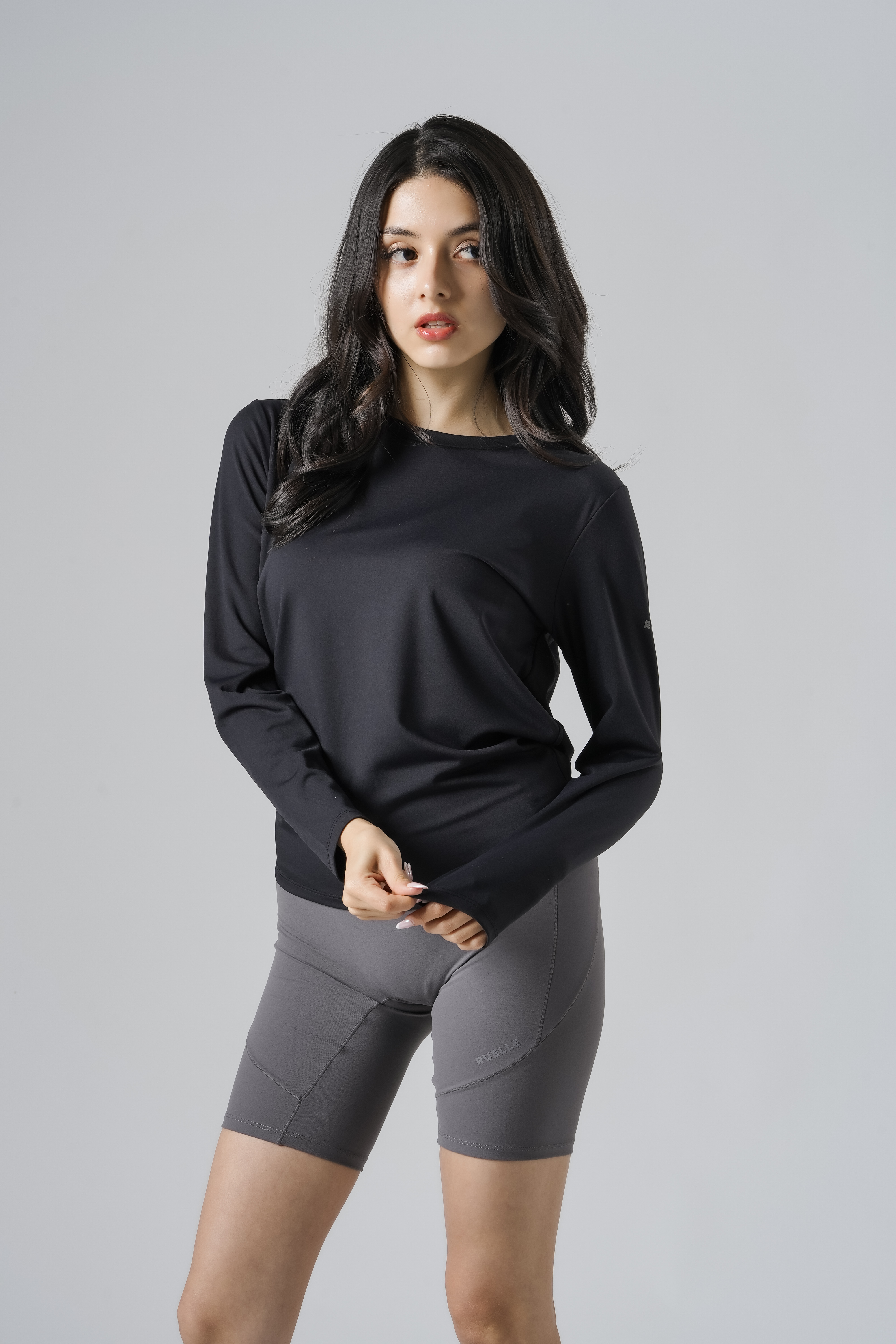 Aeral Short 8inch Leggings SIZE: XS, カラー: gray