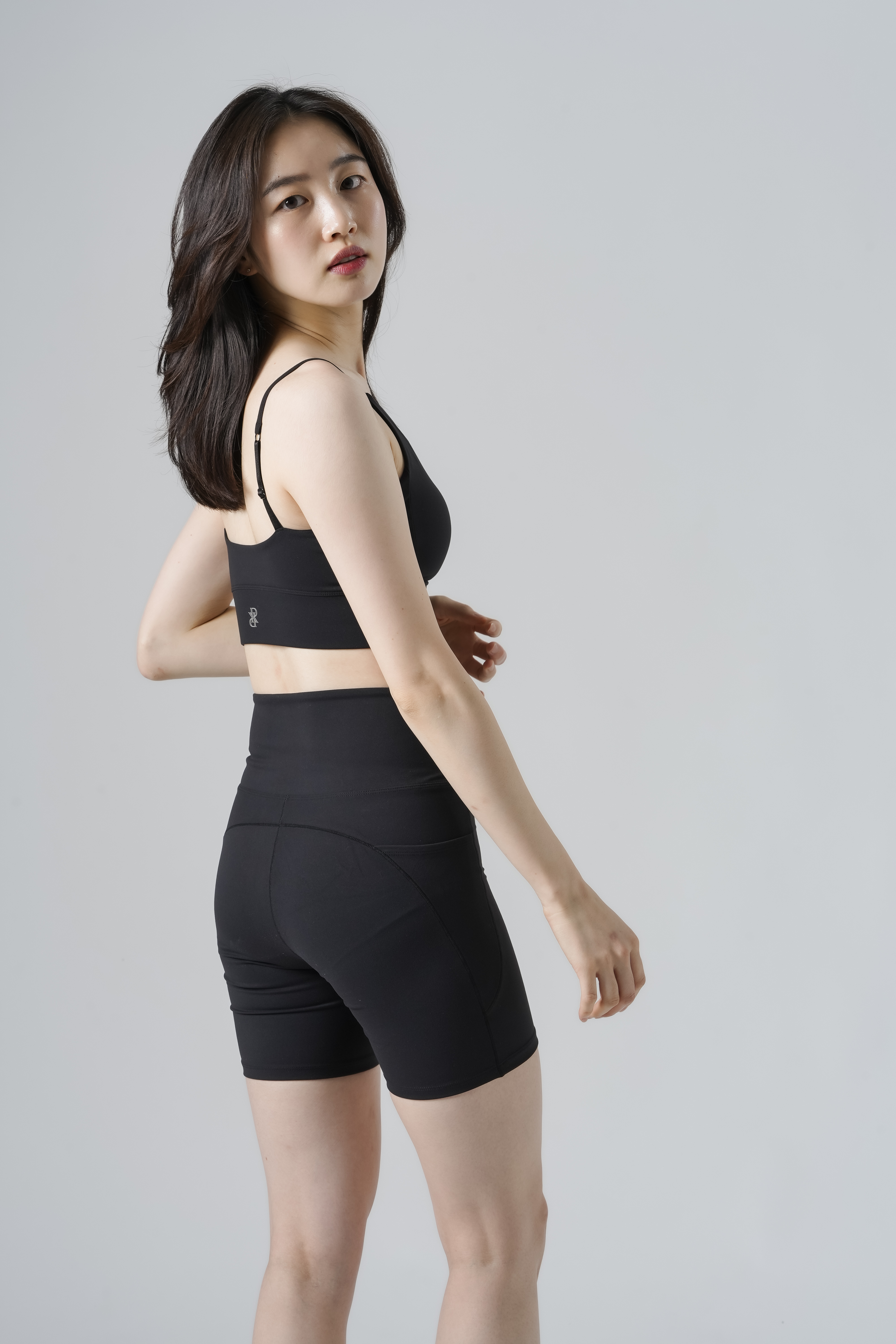 Aeral Short 5inch Leggings SIZE: XS, カラー: Black