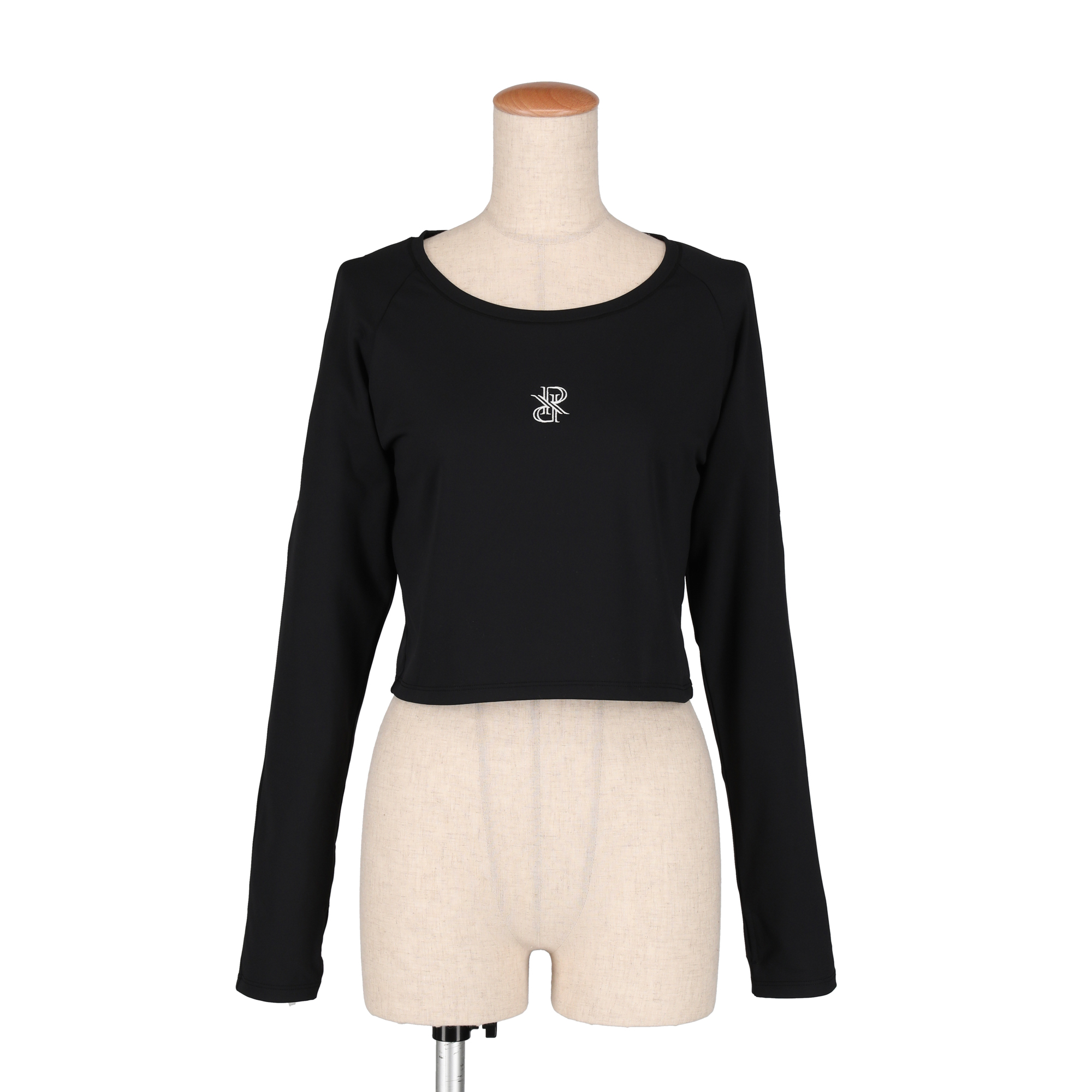 Slit Line Long Sleeve SIZE: XS, カラー: Black