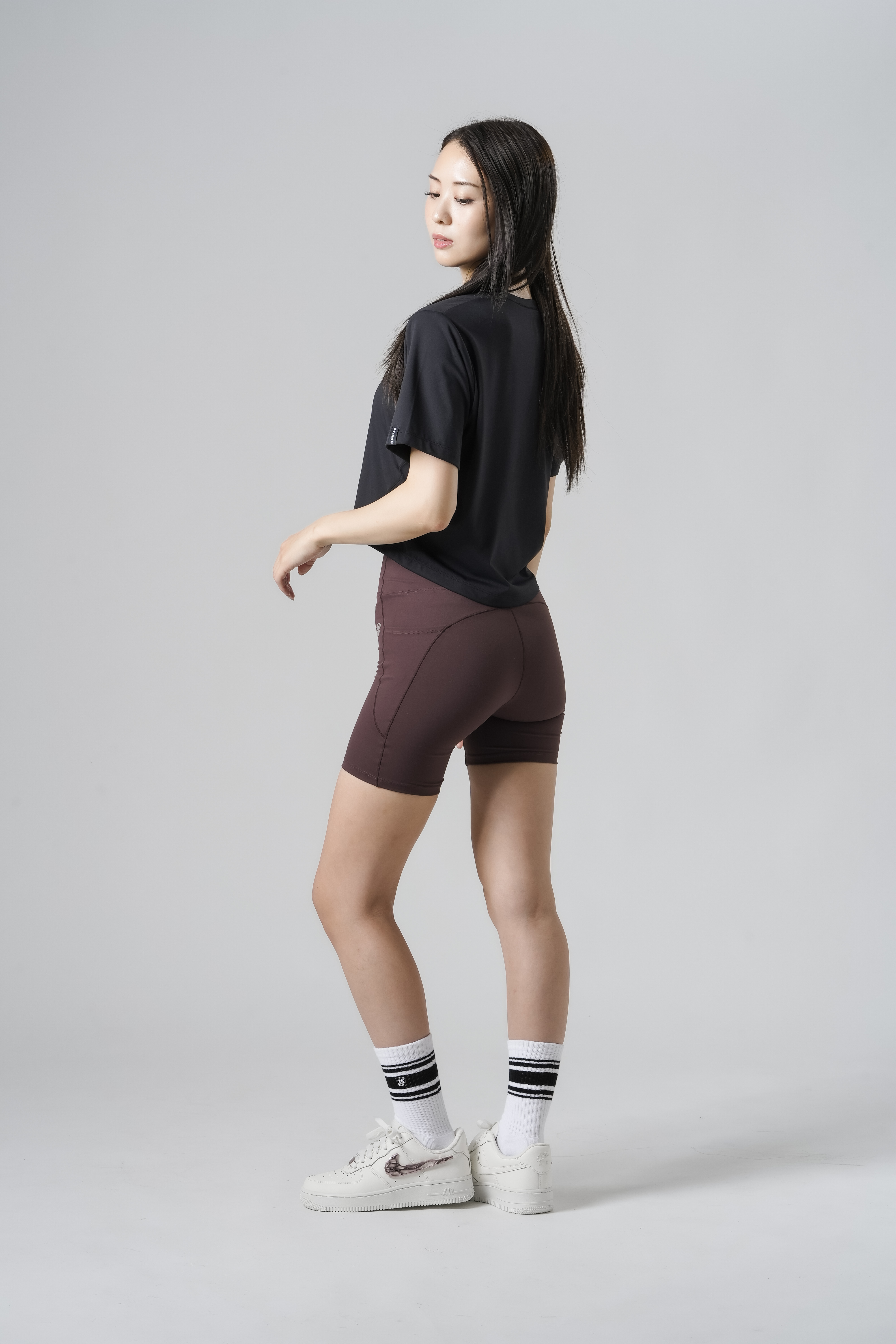Performance Cropped Tee SIZE: XS, カラー: Black
