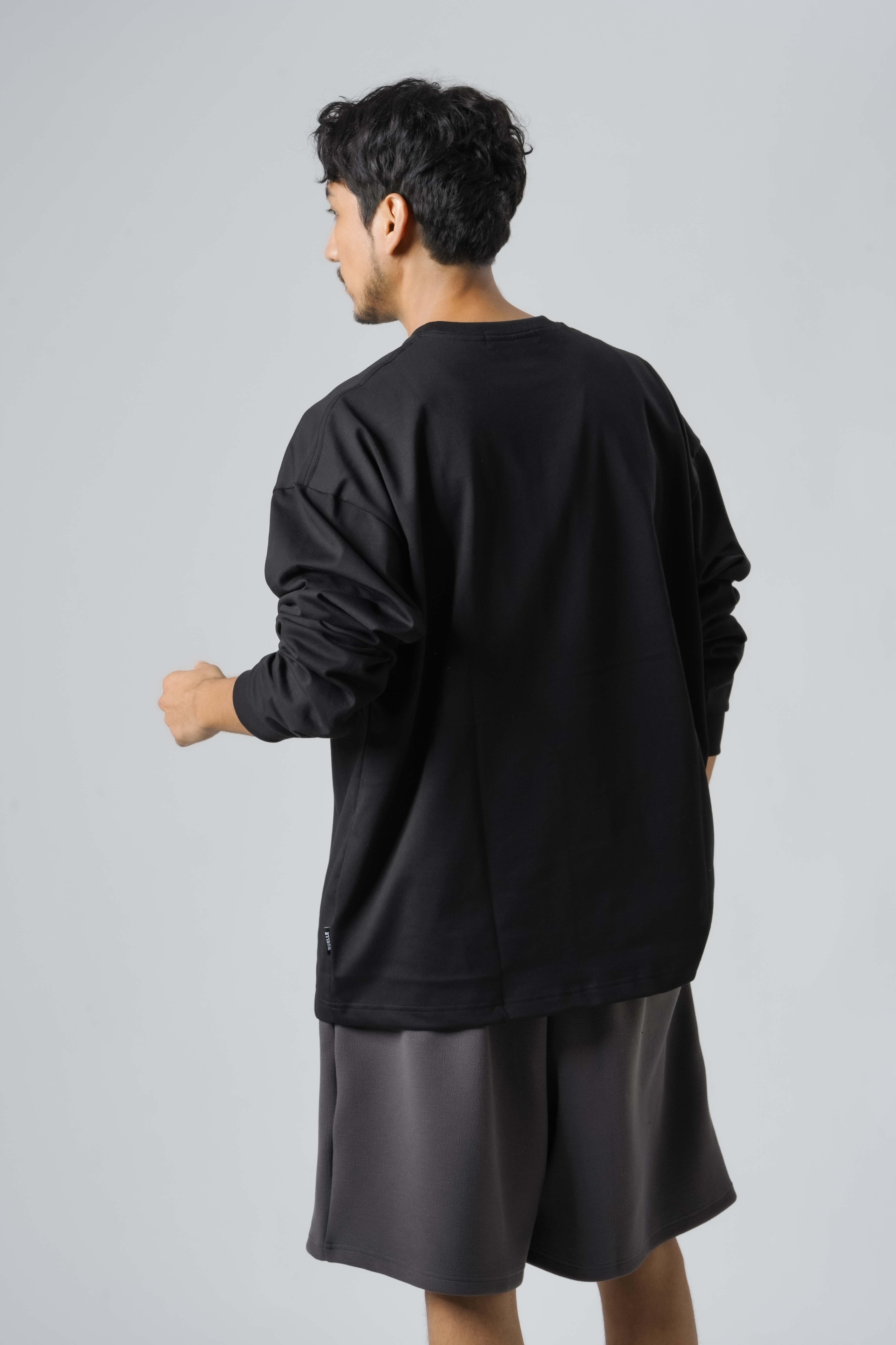 R-Logo Longsleeve SIZE: M, カラー: Black