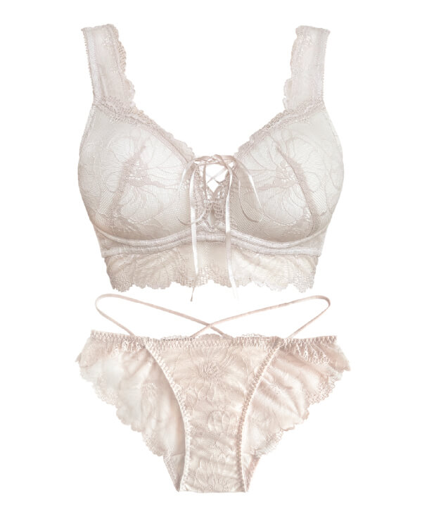 人気No.1 リライトブラ＆選べるショーツセット ヌーディーエクリュ