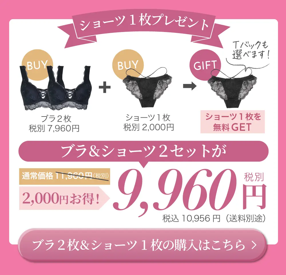 リライトブラ 新色発売記念！ショーツ1枚もらえる特別セット