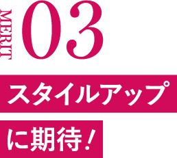 MERIT03 スタイルアップに期待！