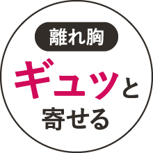 【離れ胸】ギュッと寄せる