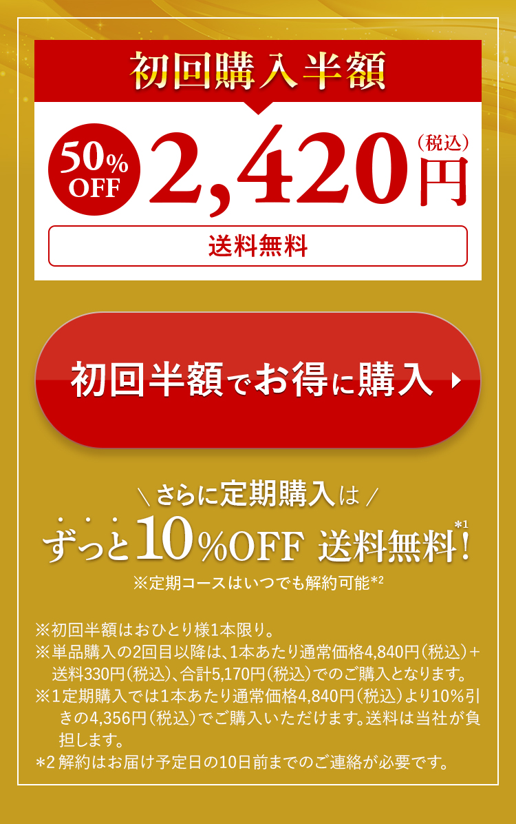 ロイヤルゴールドジェルお得な半額。定期コース特別価格で購入
