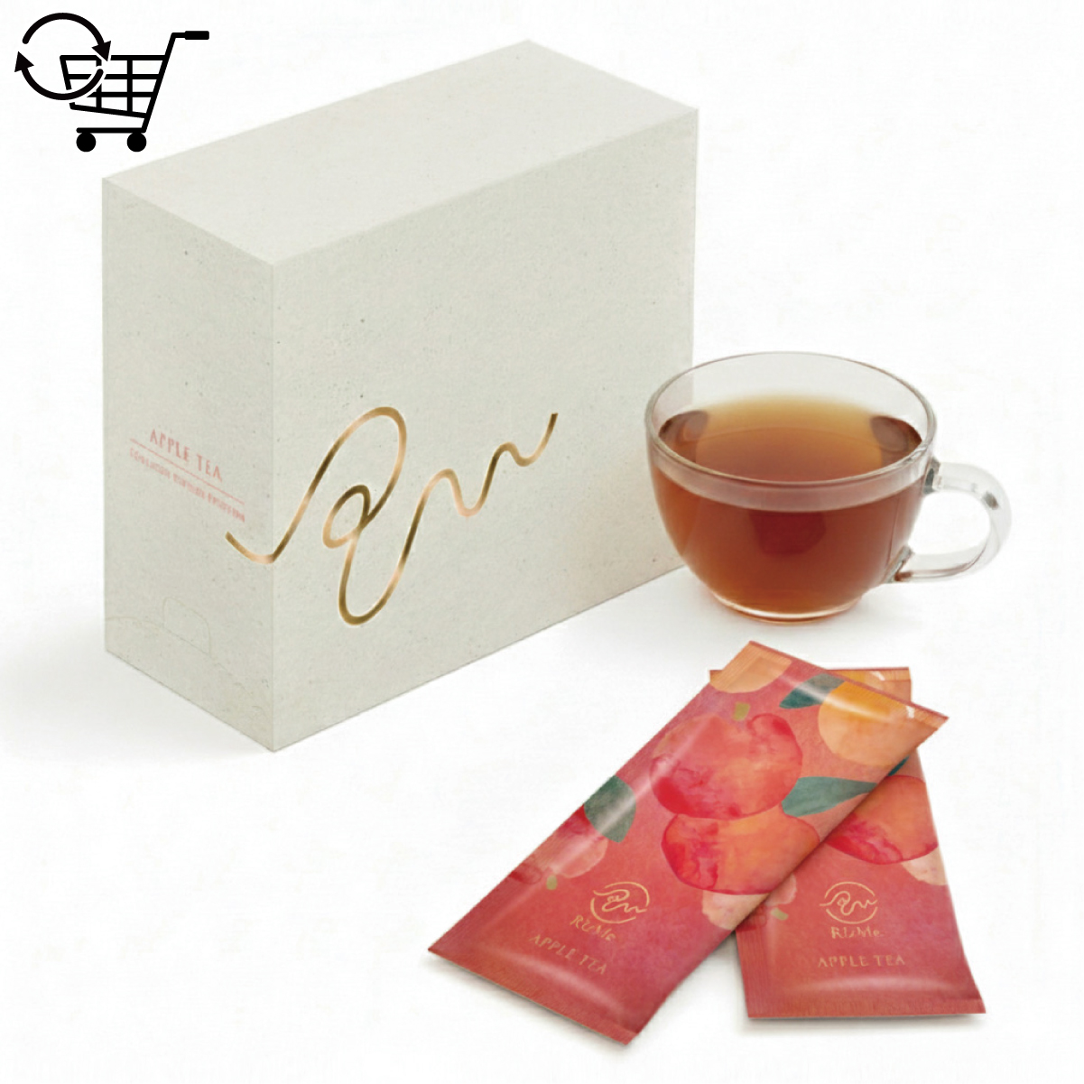 【定期お届け便】RizMeネオプロテイン アップルティー｜夜の整えヘルスケア