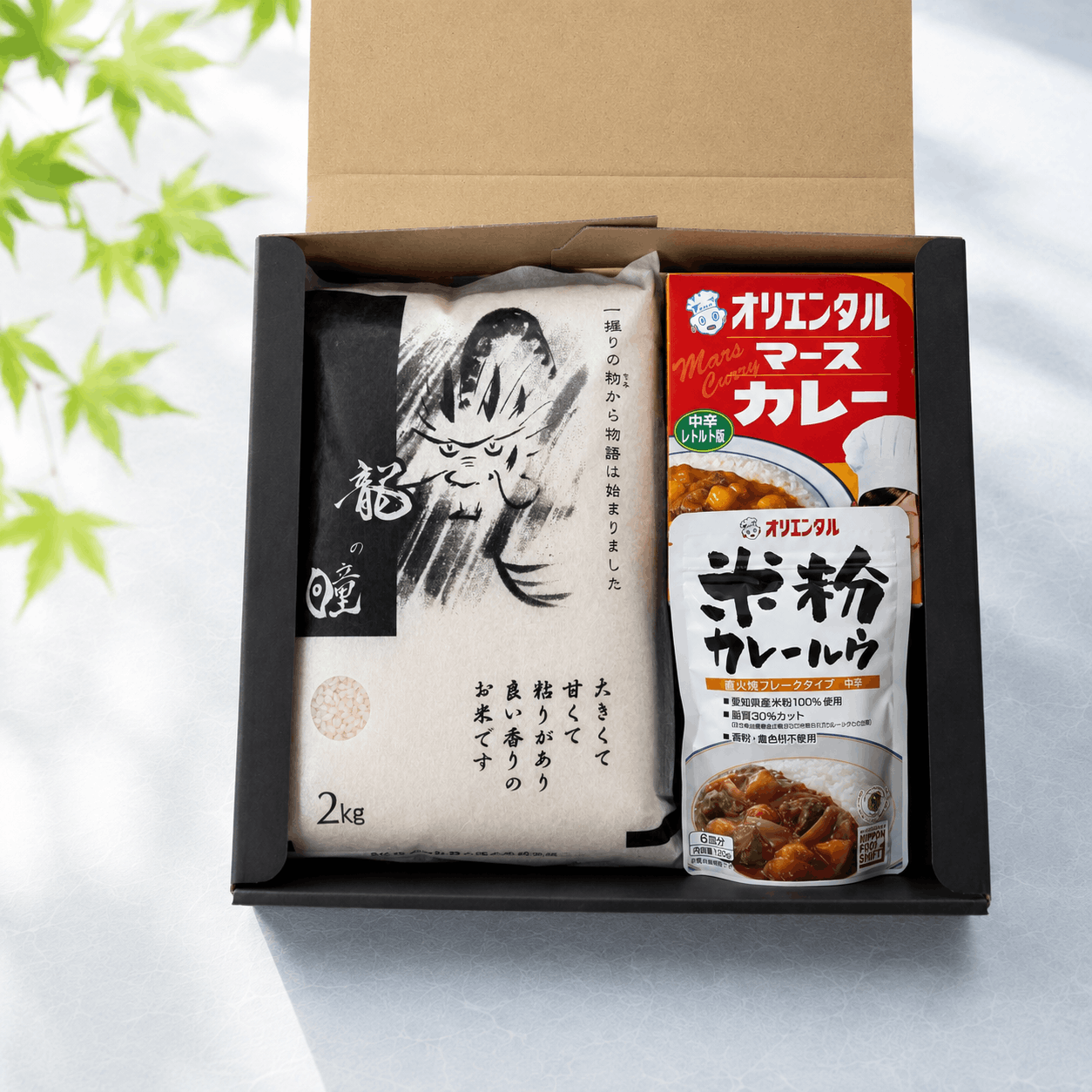 龍の瞳 飛騨産 2kg ＋ カレー詰め合わせ ギフトボックス