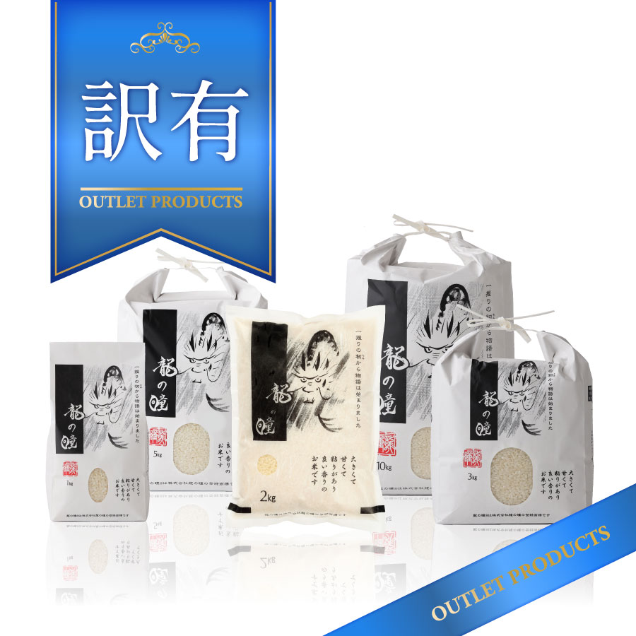 【★訳有】2025年産龍の瞳飛騨産 サイズ: 3合パック10個セット【10月下旬精米】