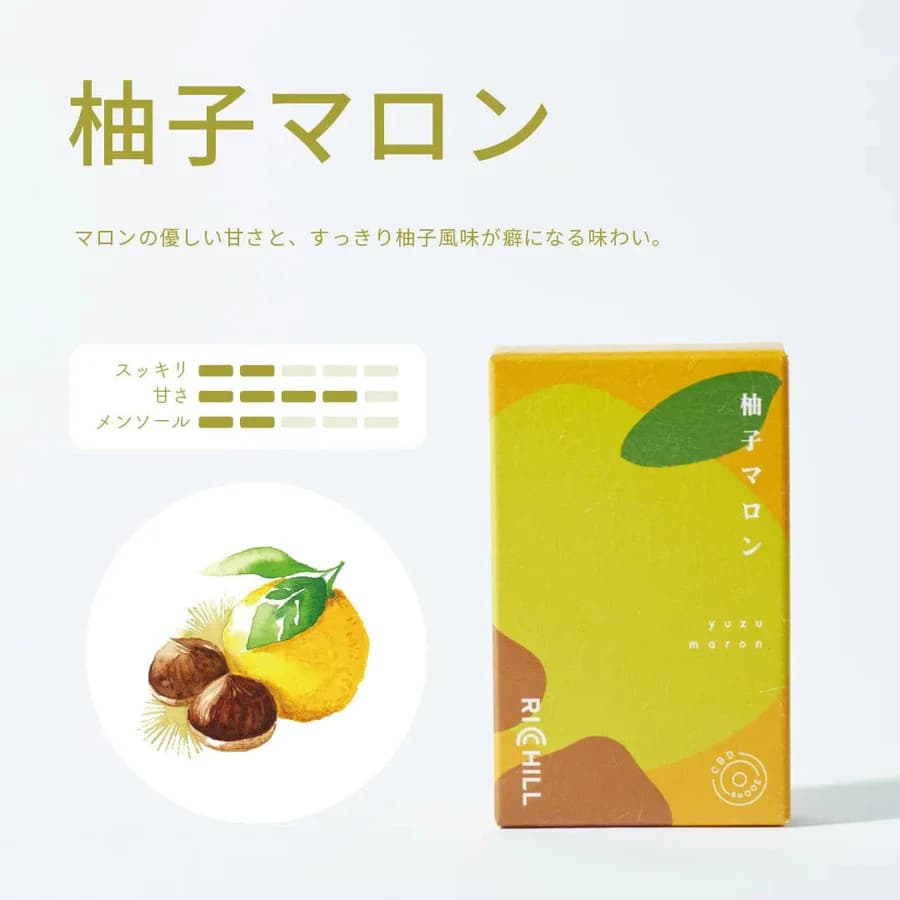 【柚子マロン】RICHILL CBD10% Pod