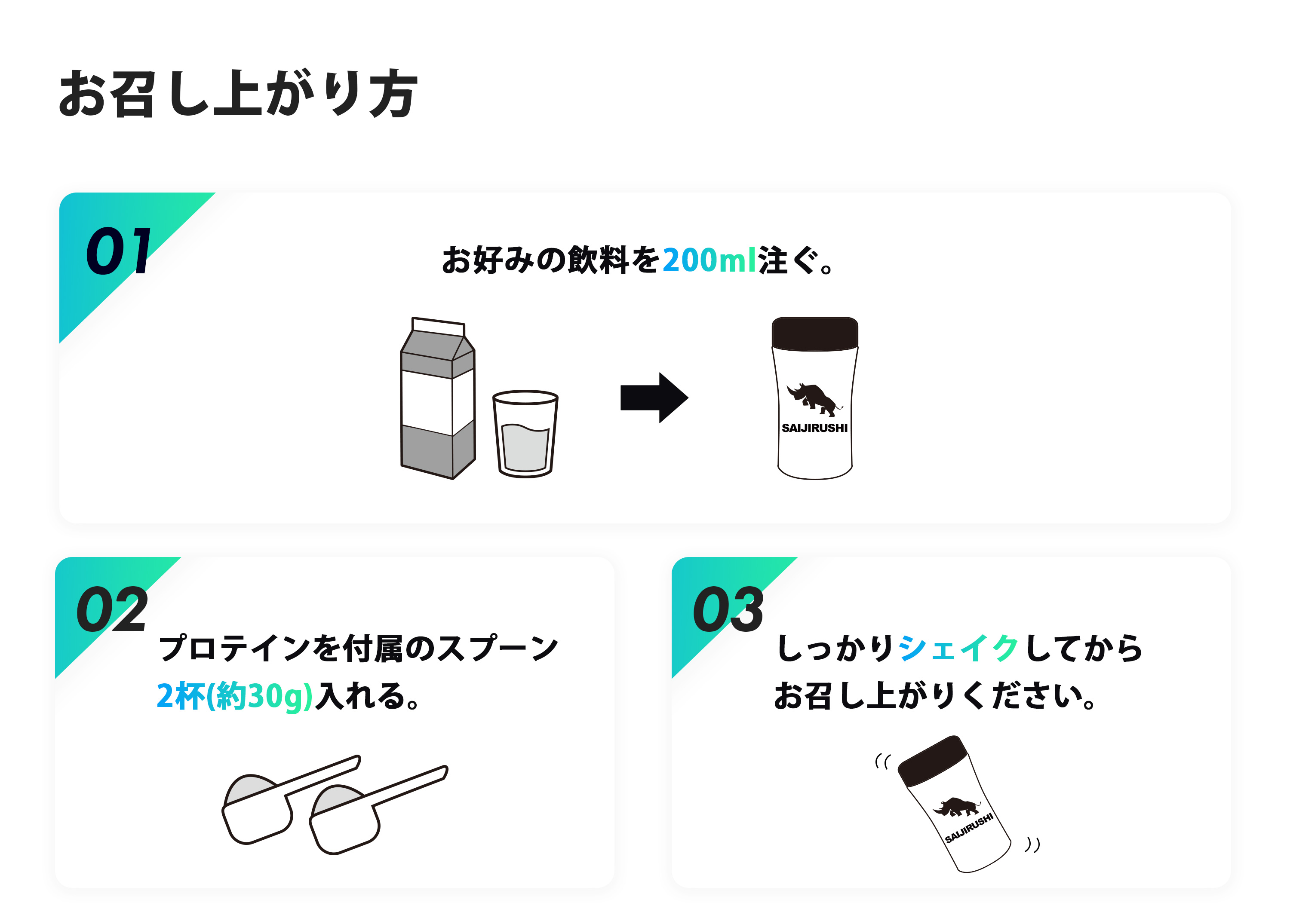 WPIお召上がり方