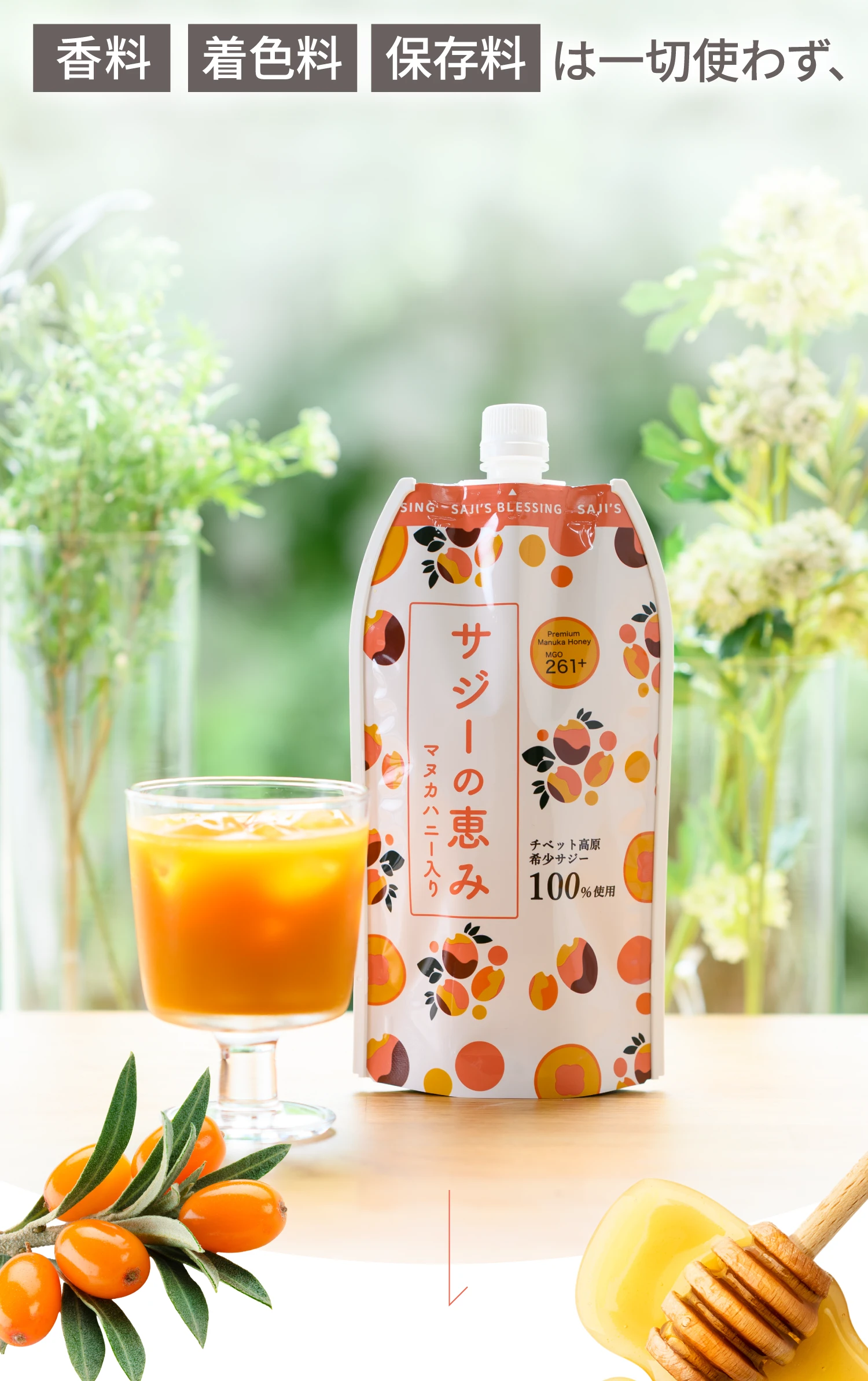 香料 着色料 保存料は一切使わず