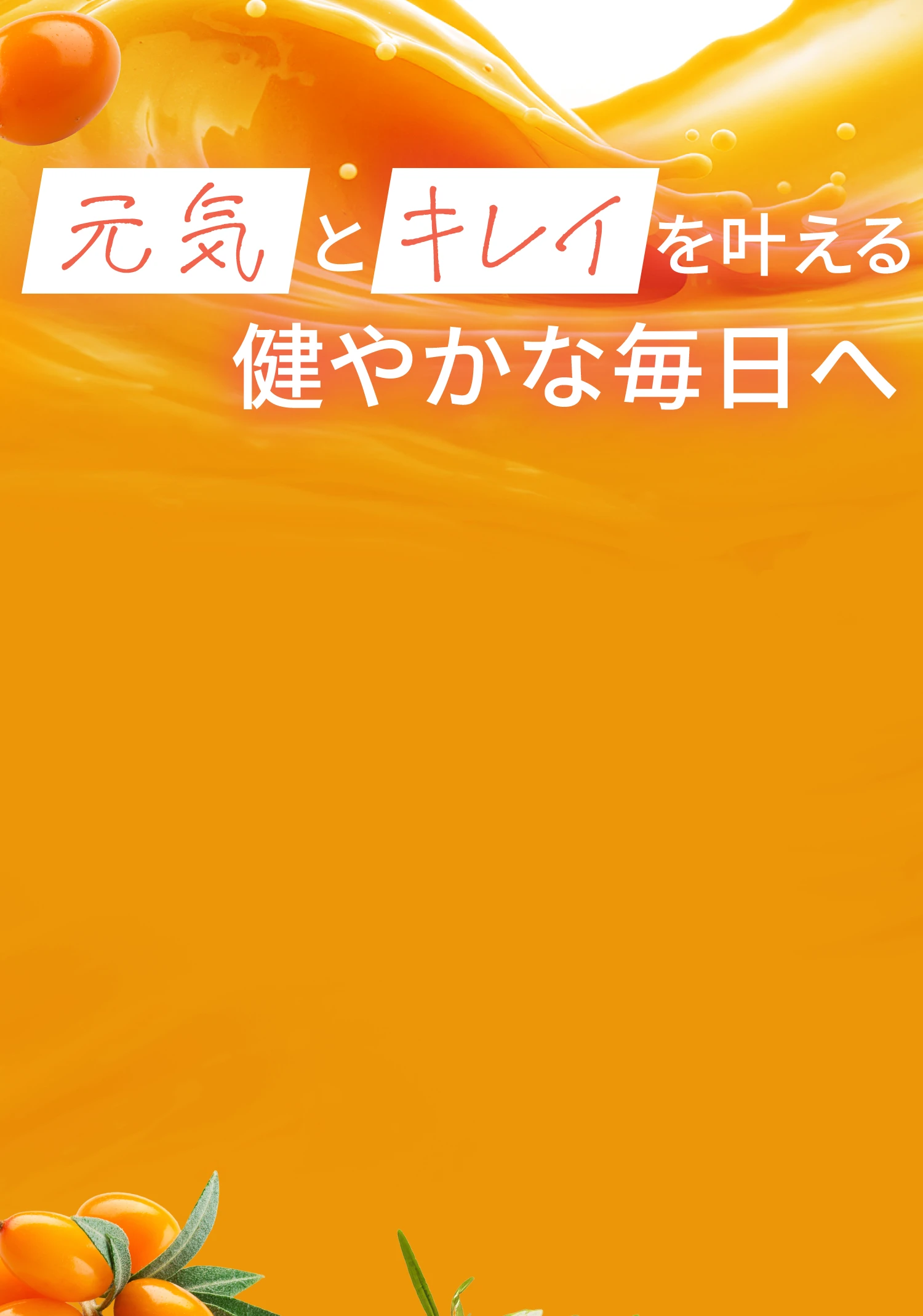 元気とキレイを叶える健やかな毎日へ