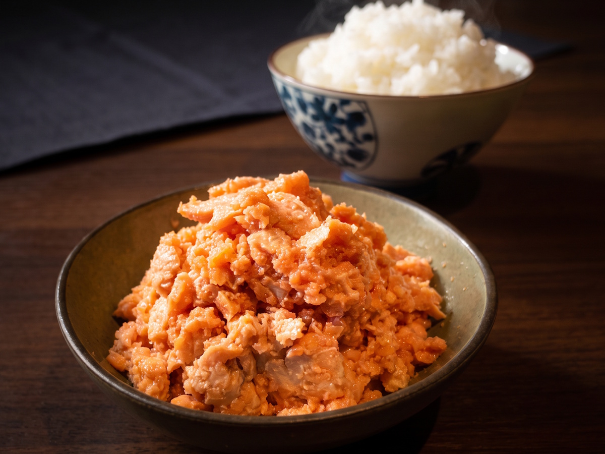 【ちょっぴり贅沢】とろとろしゃけめんたい