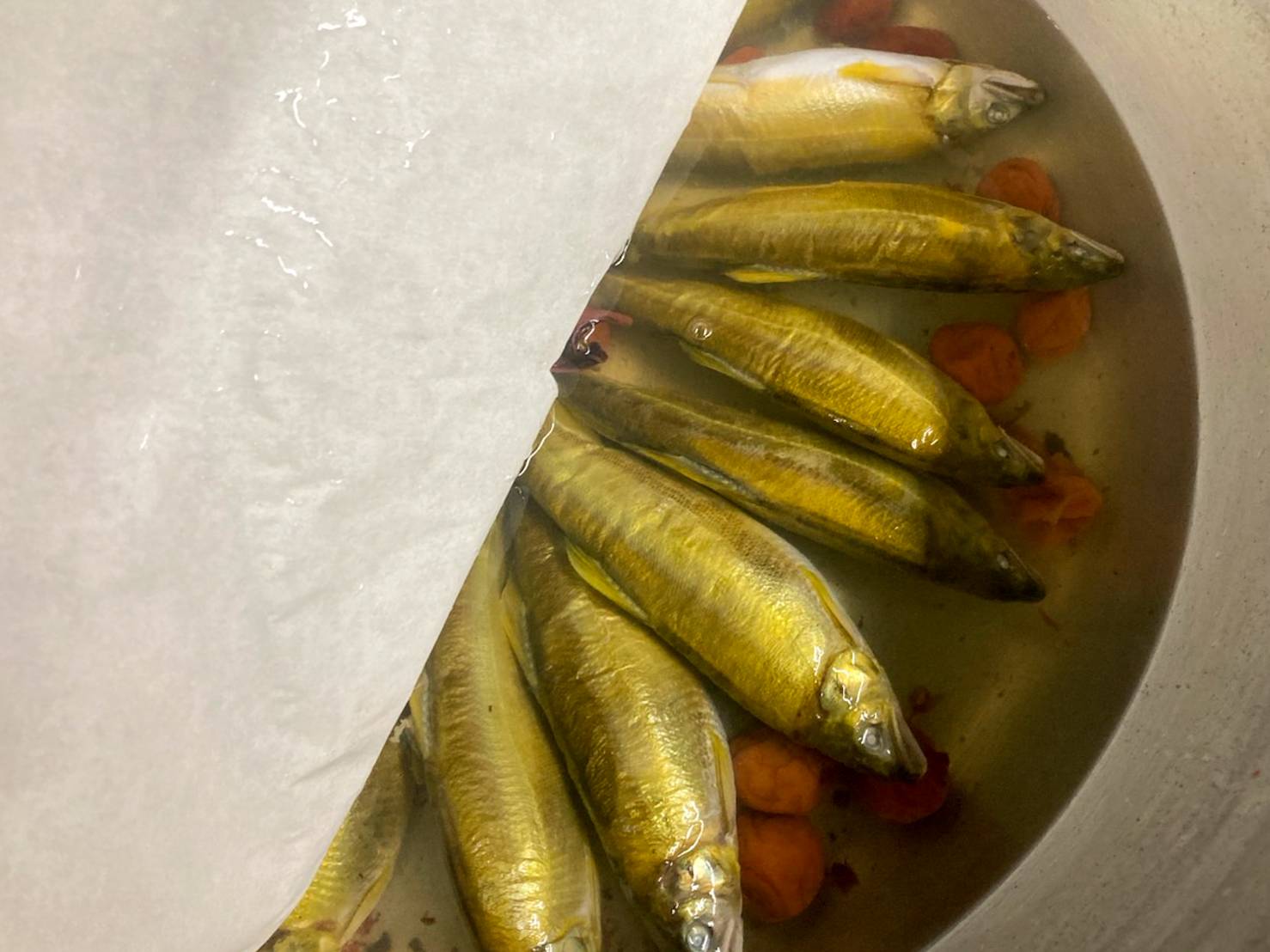 【魚匠の逸品】子持あゆの梅甘露煮(2尾入り)