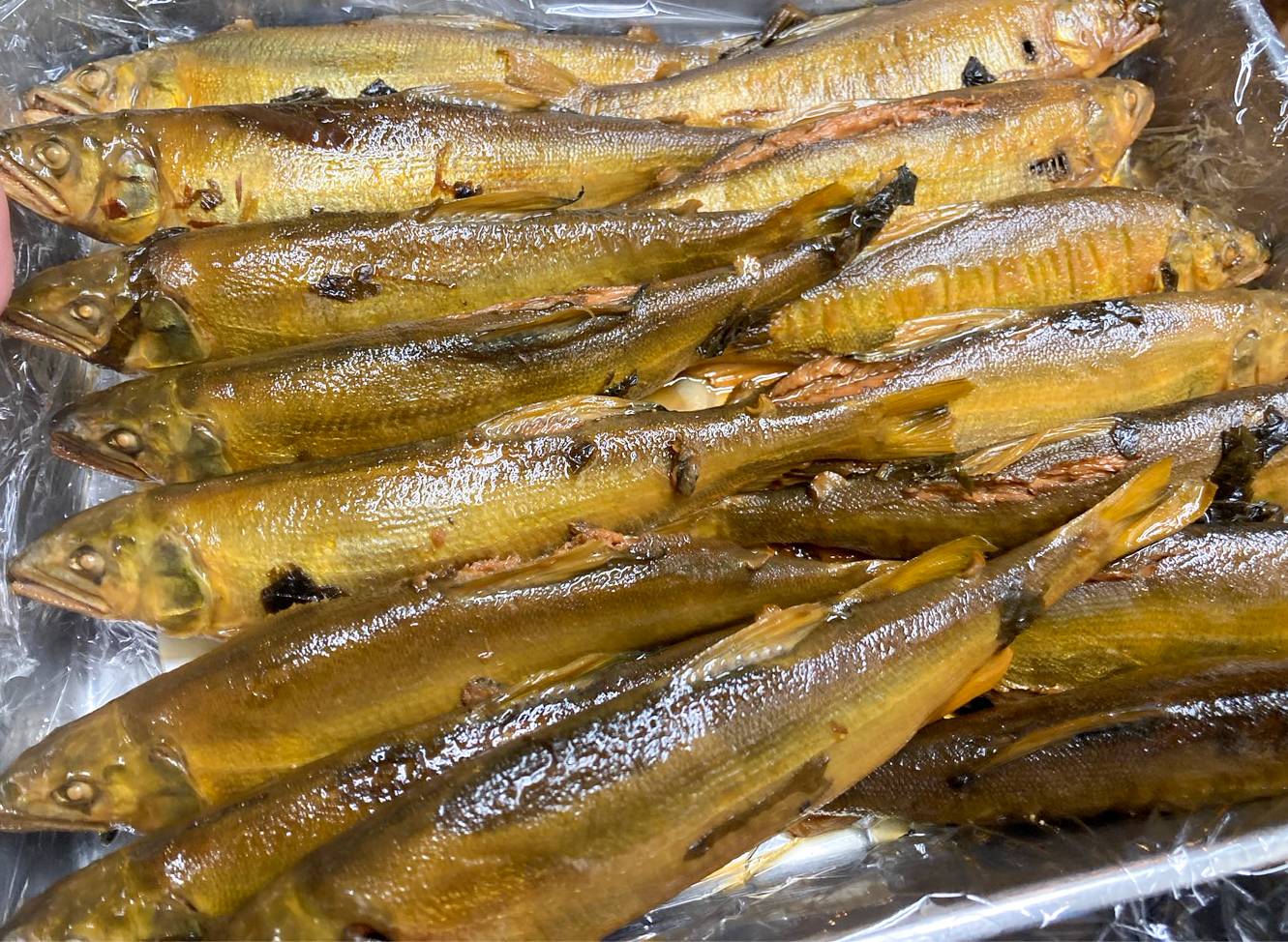 【魚匠の逸品】子持あゆの梅甘露煮(2尾入り)