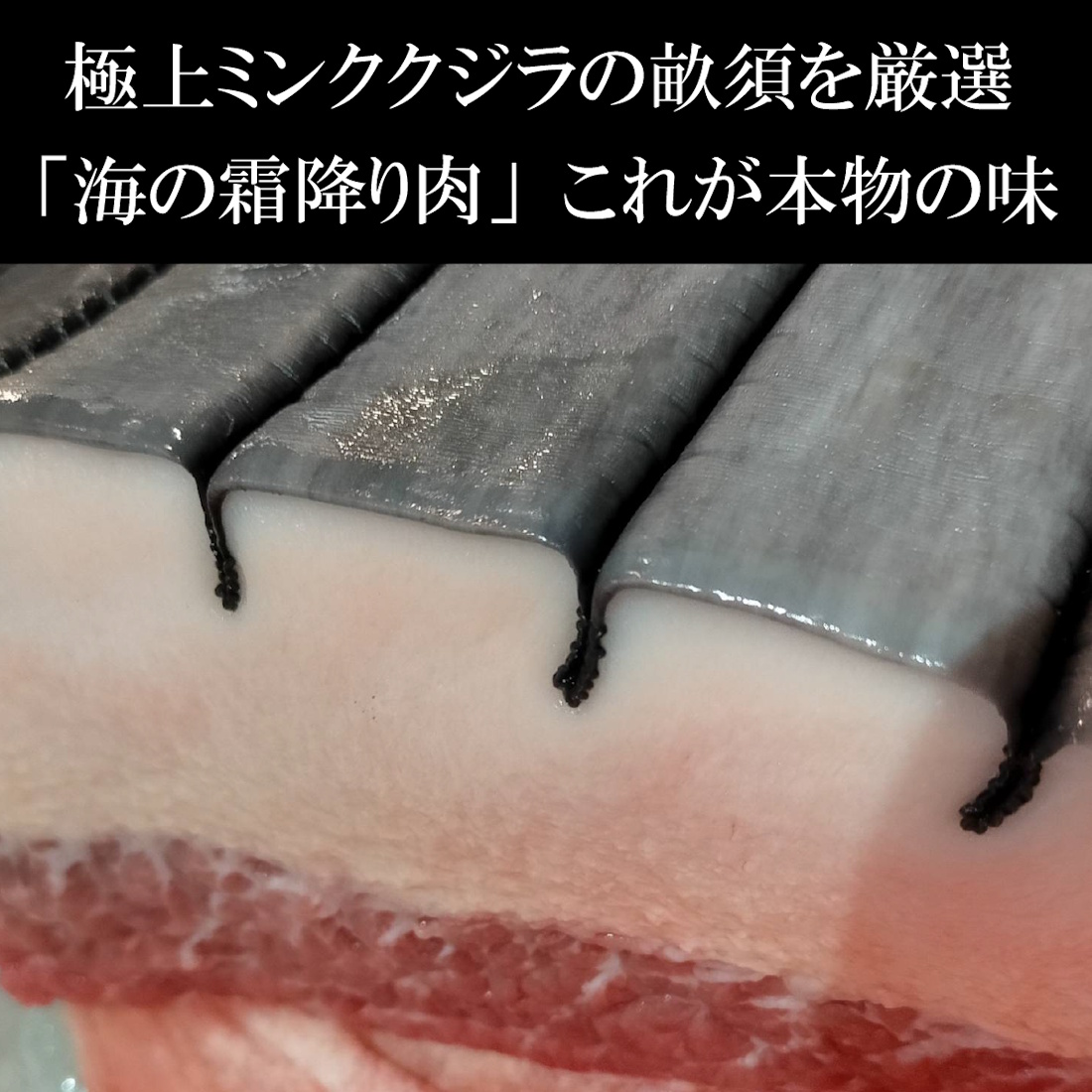 【魚匠の逸品】極上ミンククジラ畝酢クジラベーコン