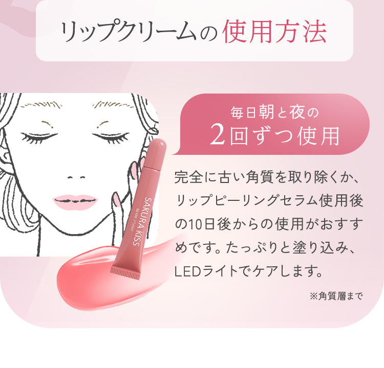 リップクリームの使用方法