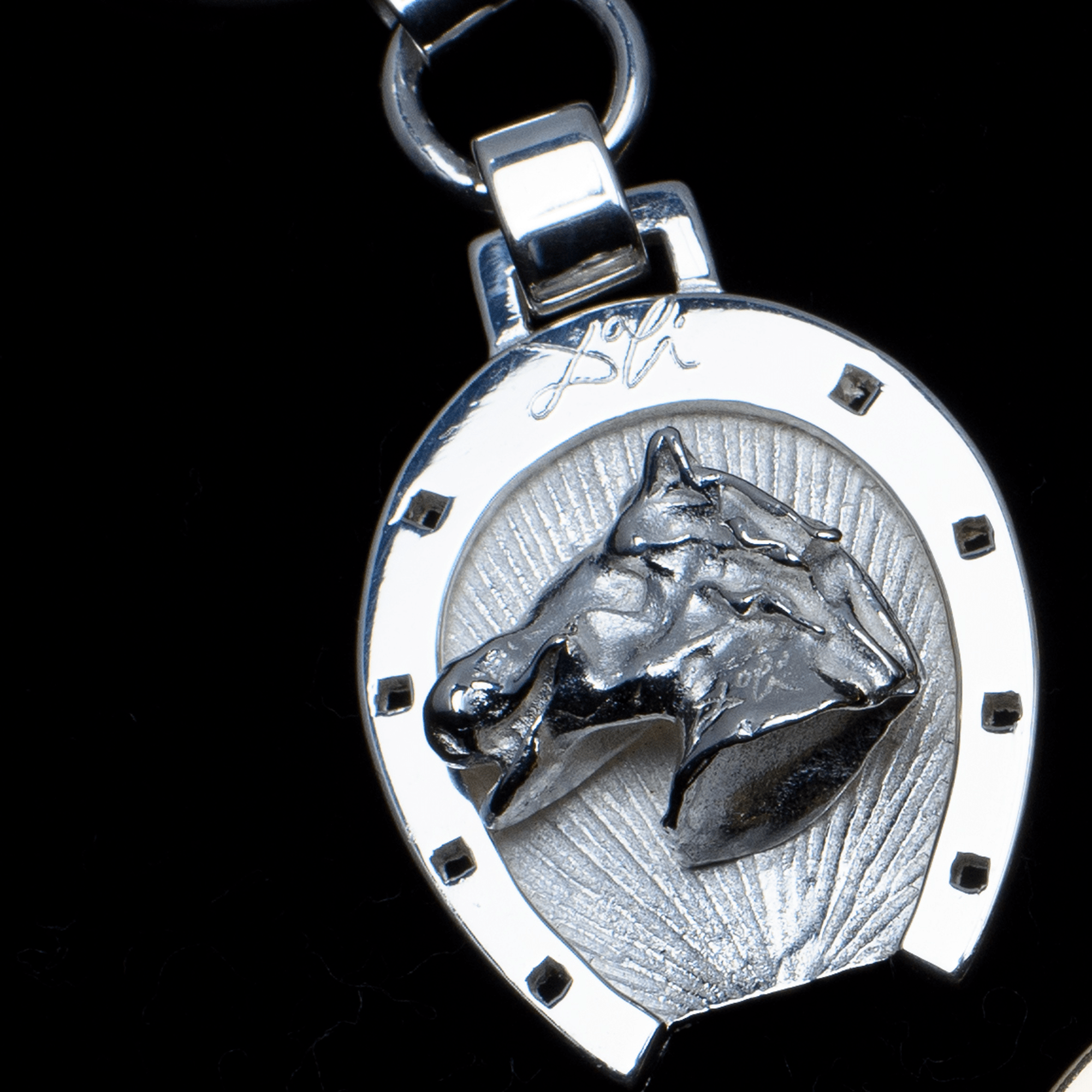 Head Horse KEYRING SILVER