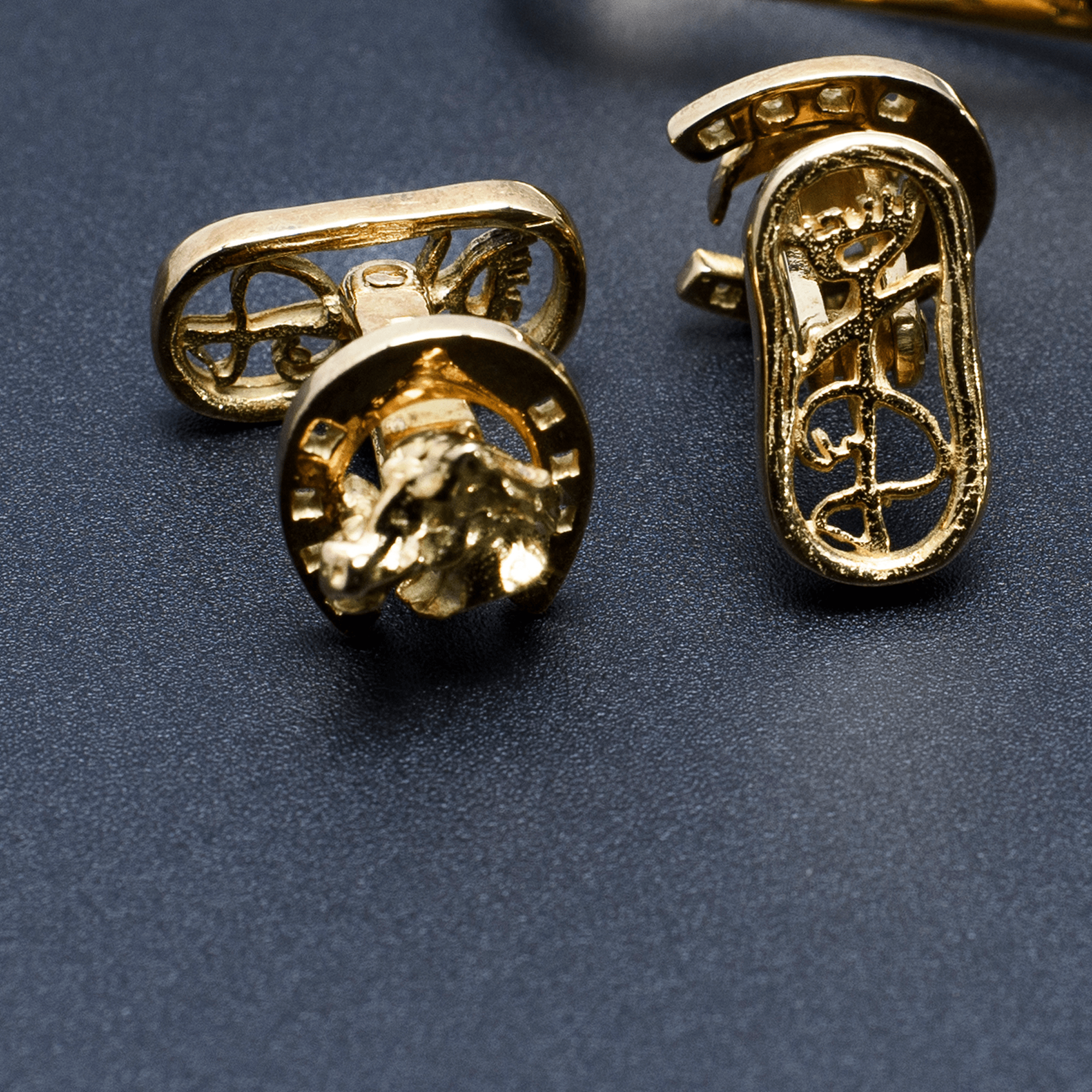 Head Horse CUFFLINK GOLD 2
