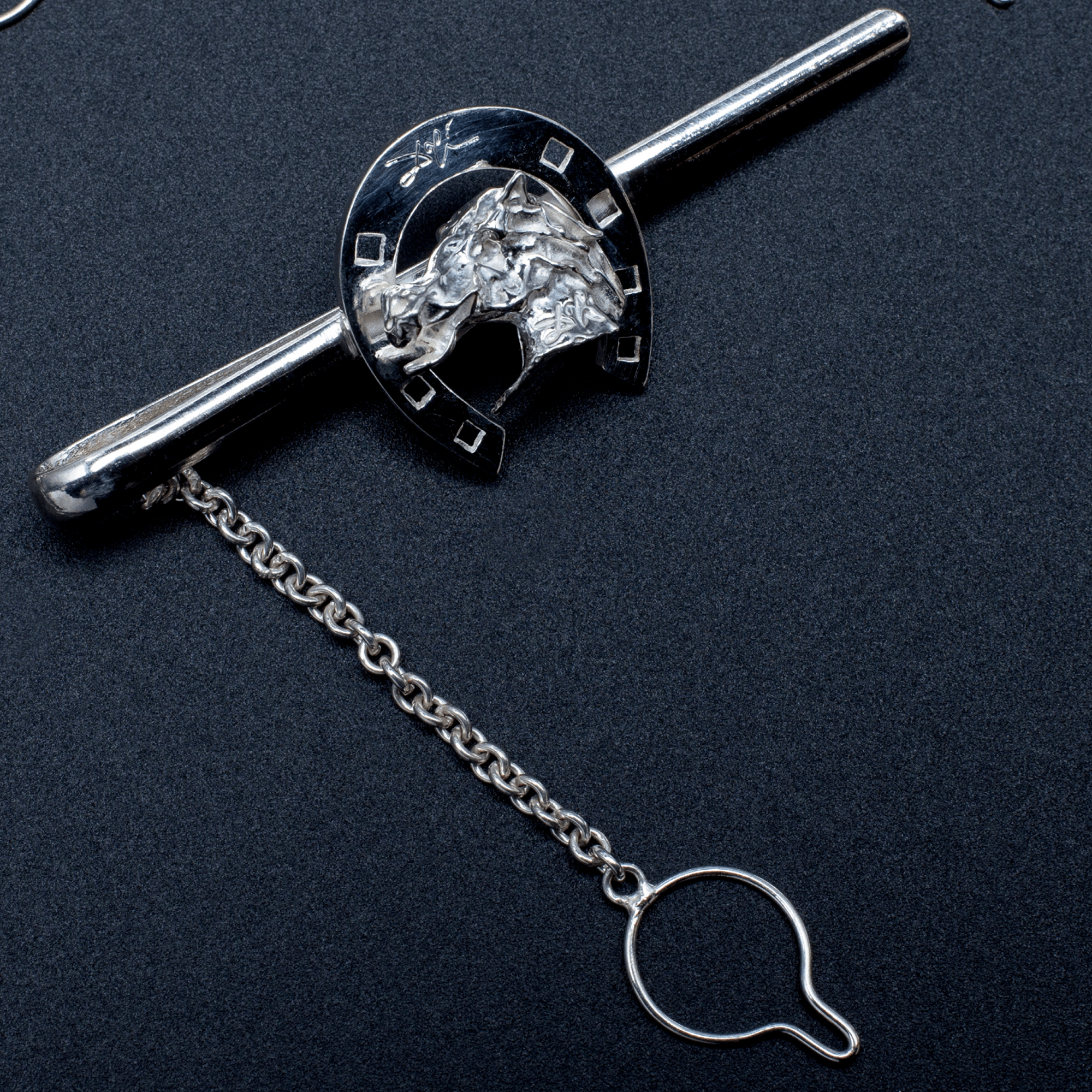 Head Horse TIEPIN SILVER 1