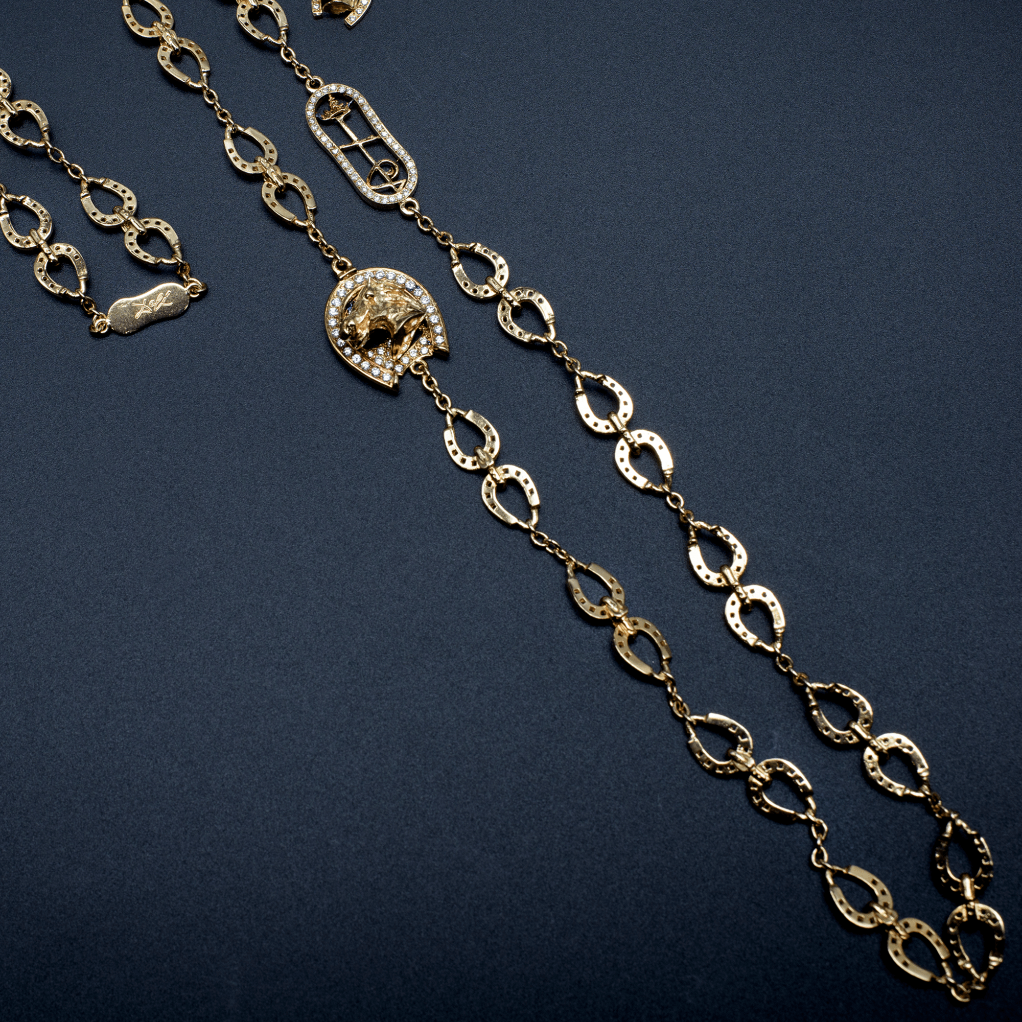 Head Horse PENDANT GOLD Diamond 1