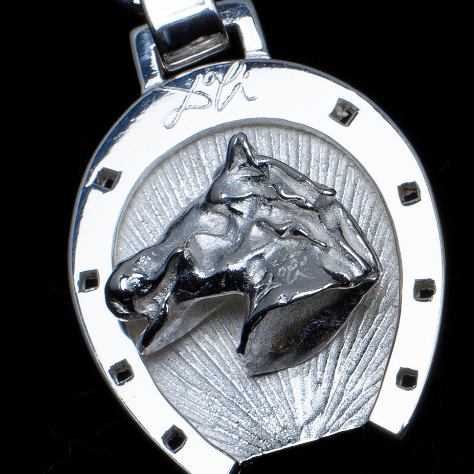 Head Horse KEYRING SILVER