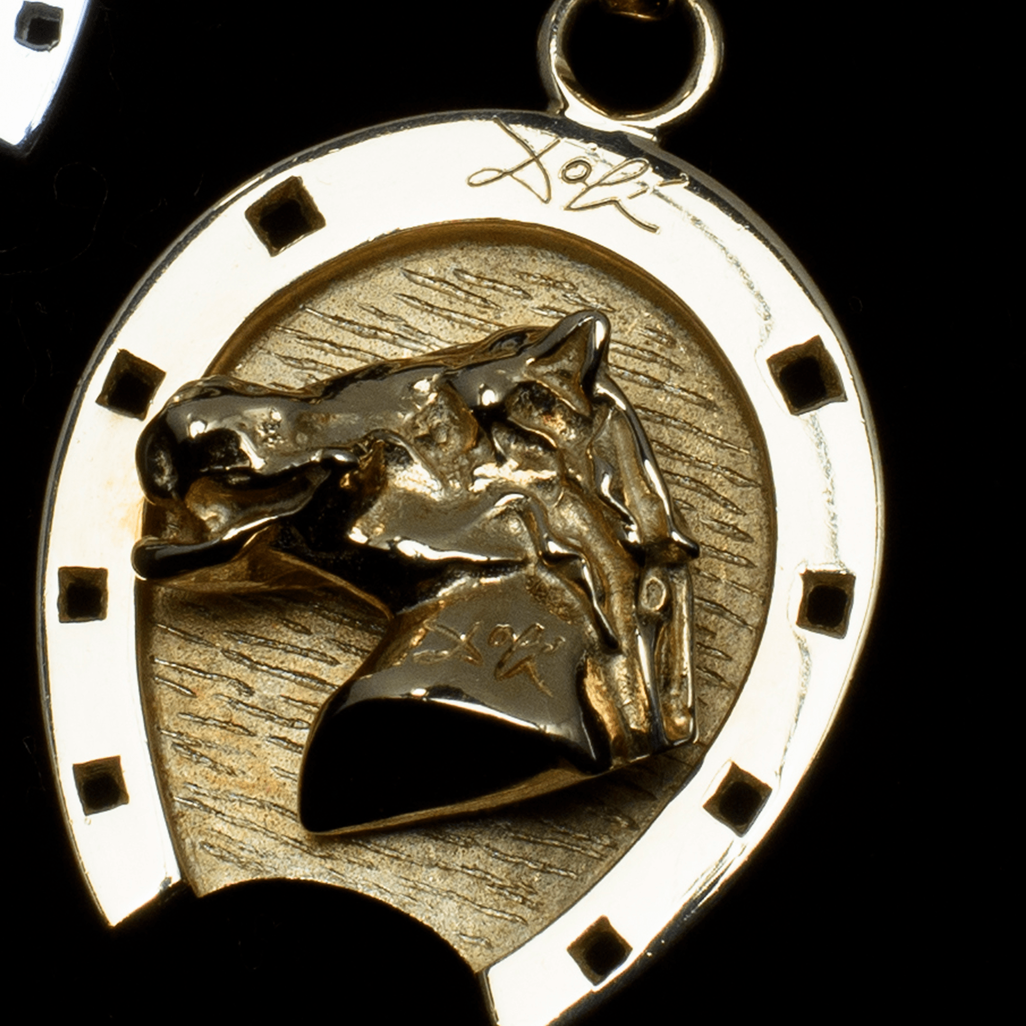 Head Horse KEYRING GOLD