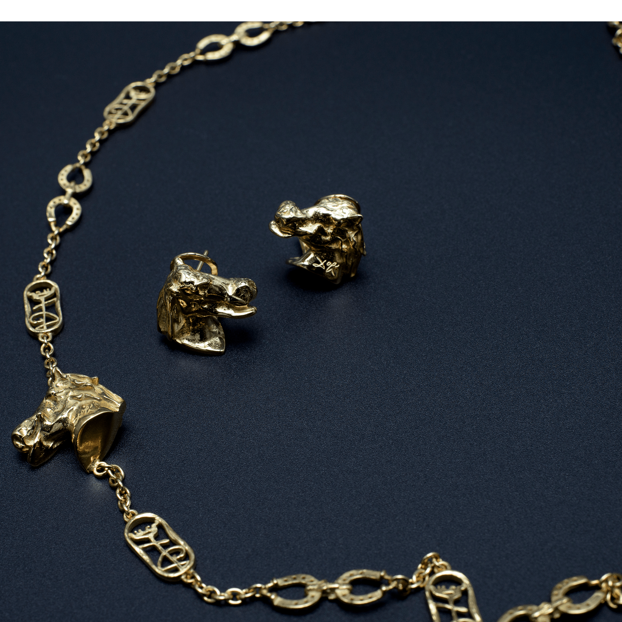 Head Horse PENDANT GOLD Diamond 3