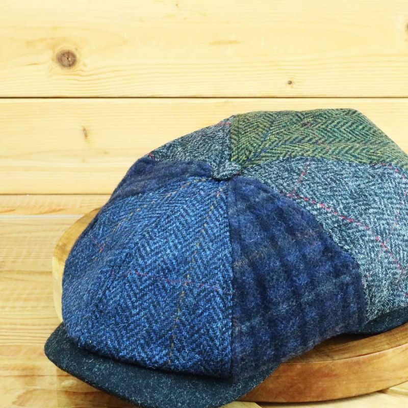 Mucros Weavers マクロス ウィーバーズ アイルランド ドライビングキャップ パッチワーク 1個