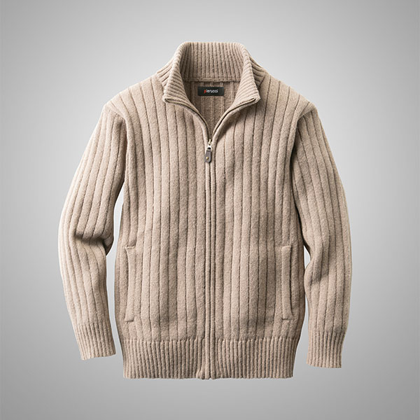 ピエルッチ フルジップセーター2色組 AS-0765 1セット(2枚:2色×各1枚)