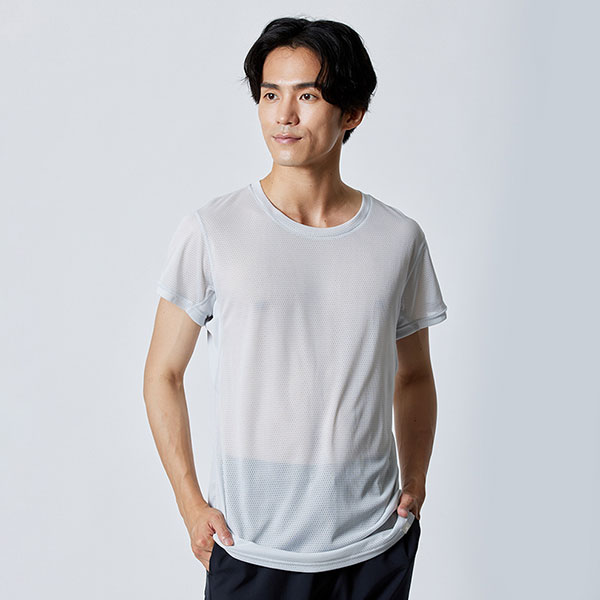 ミズノ カルエアーアンダークルーネック半袖シャツ C2JAB111 1枚