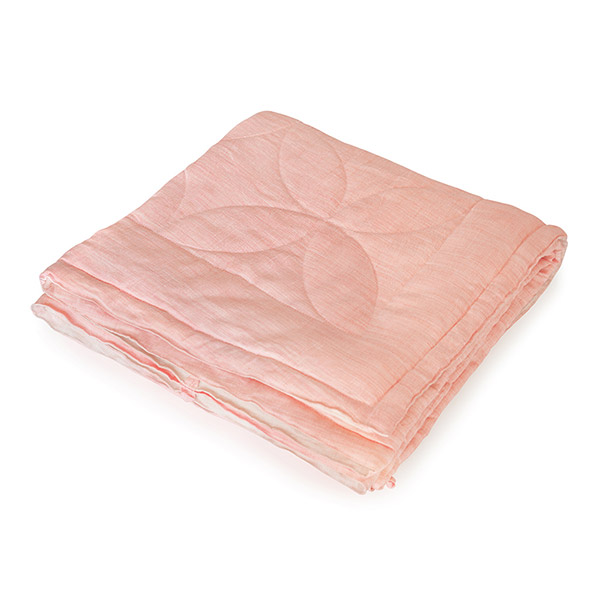 【アウトレット】丸三綿業 和柄文様 本麻夏掛けふとん 七宝 シングルロング SAH1644b 1枚