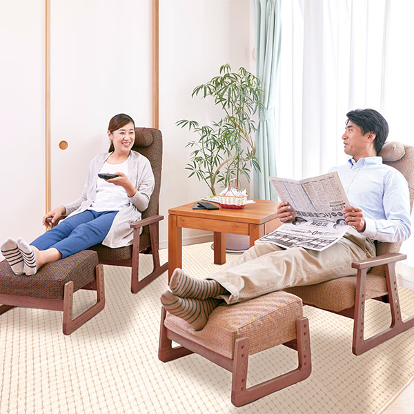 ピーエーエス P!NTO CHAIR LIVING H-Type＋オットマンセット 1セット