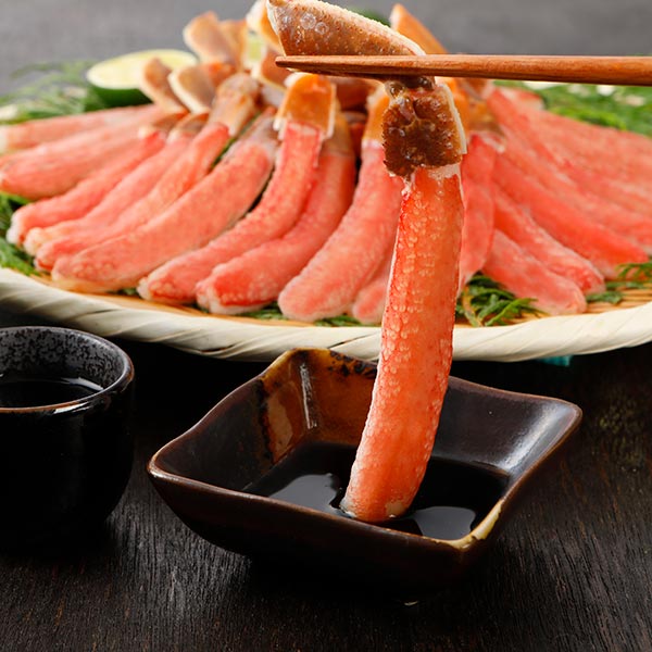 ロイヤルグリーンランドジャパン 生ズワイガニ 脚Lサイズ 棒肉ポーション 冷凍1.0kg 1.0kg（50本入）：500g（25本入）×2パック