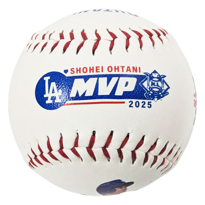 大谷翔平」2025年MVP記念 シリアルナンバー入りサイン入りボール額装 1点