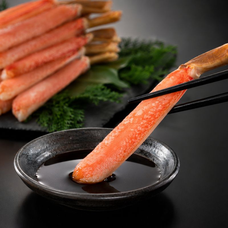 北海道産 お刺身でも食べられる 生大ずわいがに脚ポーション 500g（20〜25本）