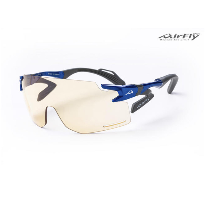 ジゴスペック AirFly（エアフライ） 鼻で掛けない自転車用サングラス　夜間運転用レンズ装着モデル AF-301BK 1個