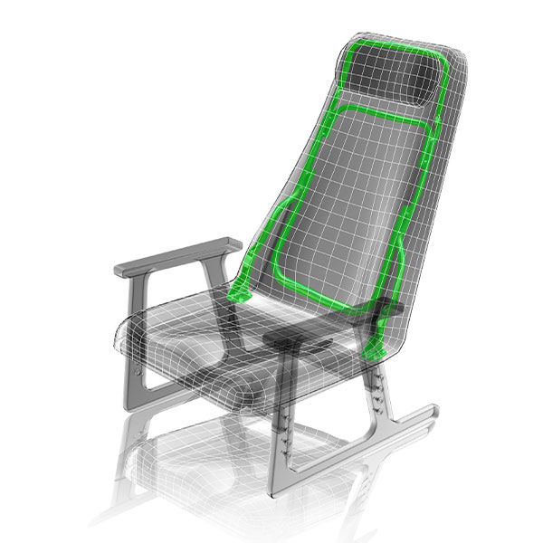 ピーエーエス P!NTO CHAIR LIVING H-Type＋オットマンセット 1セット