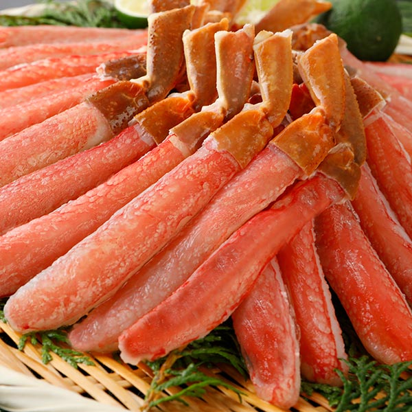 ロイヤルグリーンランドジャパン 生ズワイガニ 脚Lサイズ 棒肉ポーション 冷凍1.0kg 1.0kg（50本入）：500g（25本入）×2パック