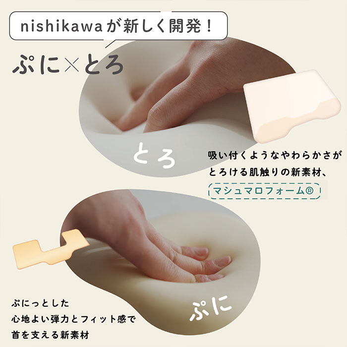 nishikawa 西川 SUYARA スヤラ punitoro（ぷにとろ） まくら（ふつう） EH95069494 1個