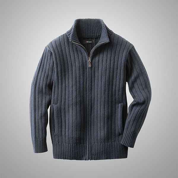 ピエルッチ フルジップセーター2色組 AS-0765 1セット(2枚:2色×各1枚)