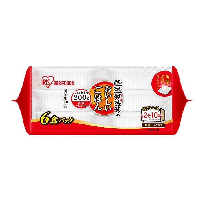 アイリスフーズ 低温製法米のおいしいごはん国産米100％ 200g×24食 1セット（200g×6p×4セット）