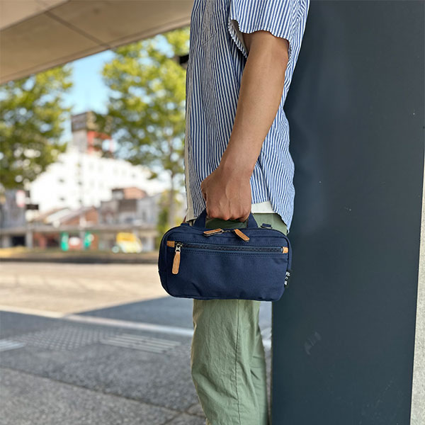 【産経限定】鞄の國 帆布マルチ3WAYショルダー＆ネックポーチ(セット) 72487/72488 各1点