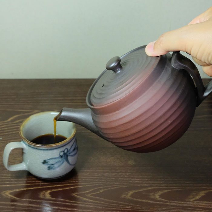 富仙窯 お手入れが楽な200メッシュ畳織フィルターの珈琲急須 T-0269 1個