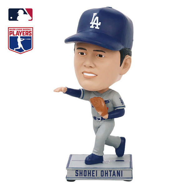 ファミリー・ライフ MLB公式ライセンス ドジャース 大谷翔平 ボブルヘッド人形 ビジター・ピッチャー 4.5インチ 04370 1箱