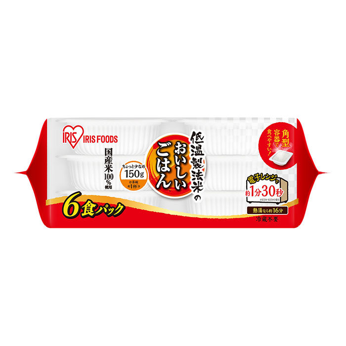 アイリスフーズ 低温製法米のおいしいごはん国産米100％ 150g×24食 1セット（150g×6p×4セット）