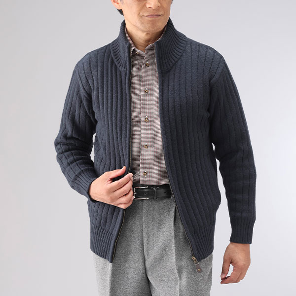 ピエルッチ フルジップセーター2色組 AS-0765 1セット(2枚:2色×各1枚)