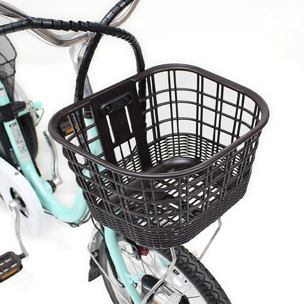 ミムゴ ACTIVE PLUS 【組立納品/前後カゴカバー付き】ノーパンク電動アシスト三輪自転車 ロータイプ 18インチ MG-TRM18APN 1台